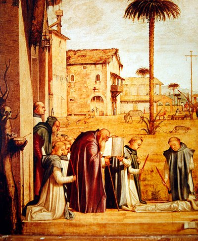 (dettaglio) Sepoltura di San Girolamo, c.1507-09 da Vittore Carpaccio